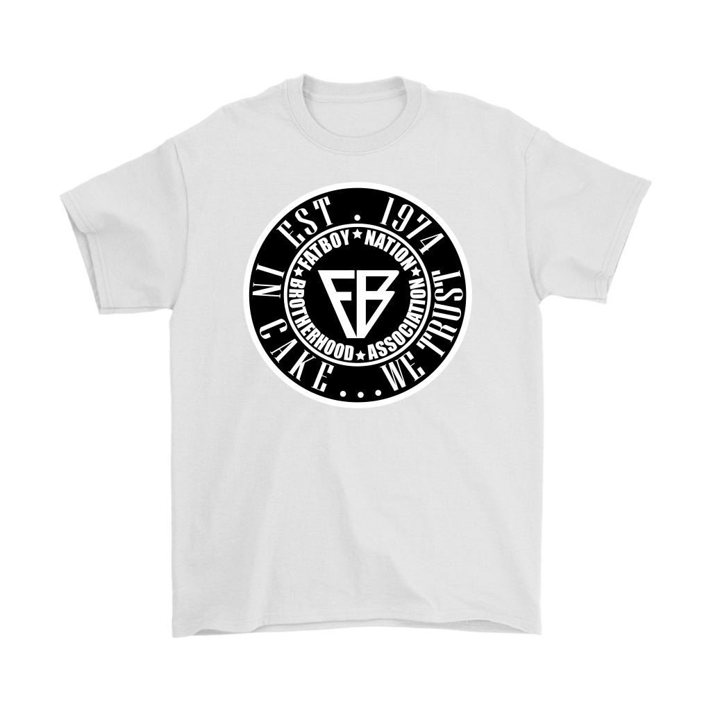 Black & White "In Cake we Trust" Official Fat Boy Nation (T-Shirt)