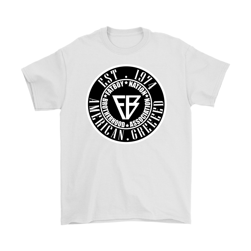 Black & White Mens Official Fat Boy Nation (T-Shirt)