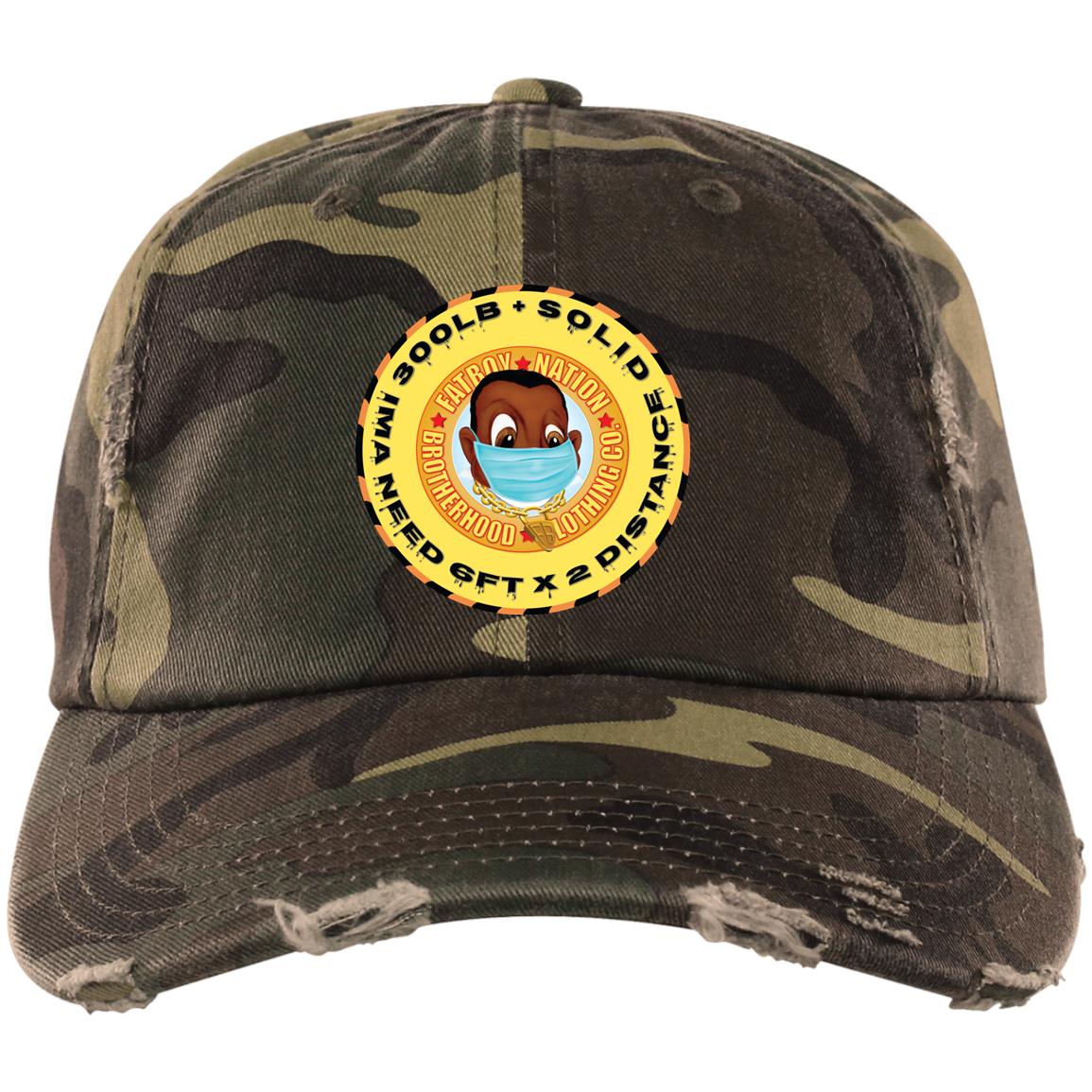 Pandemic Gold Head (Distressed Dad Cap)