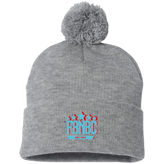 skybluerededgefbnbc SP15 Pom Pom Knit Cap