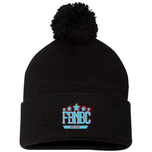 skybluerededgefbnbc SP15 Pom Pom Knit Cap