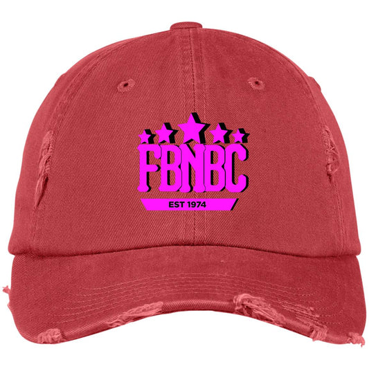 Pinkblackfbnbc DT600 Distressed Dad Cap