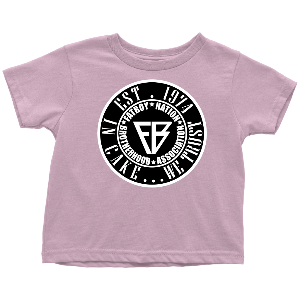 Toddler FBN; Black & White ~ In Cake......We Trust~(T-Shirt)