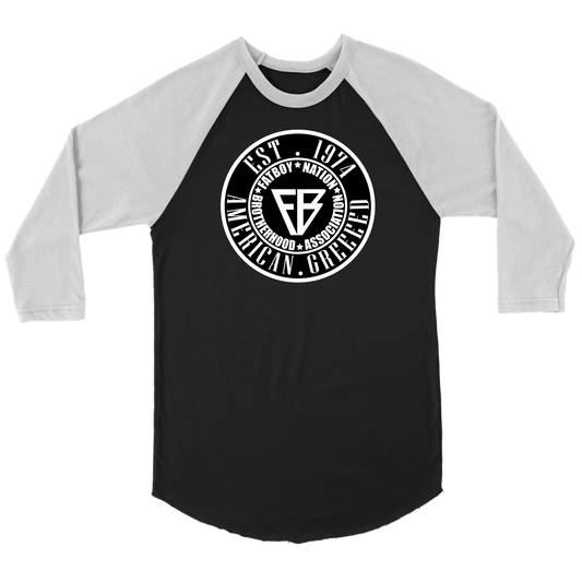 Fat Boy Nation Exclusive Black & White 3/4 Sleeve (T-Shirt)